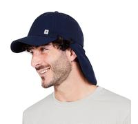 G-HEAT - Saharan Anti-UV Cap with UPF50+ Protection | Instant Cooling | Lightweight, Breathable | Removable Neck Protector | Ideal for Leisure, Hiking, Summer, Sunburns, navy blue, One Size