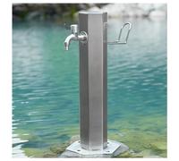 g Hexagonal Vertical Garden Faucet, 304 Stainless Steel, Insulated & Frost-Proof, Ideal for Home Garden Irrigation & Watering, Type A - Short & Thick Style