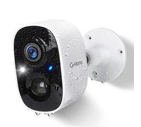 G-Homa Security Camera Outdoor Wireless, Indoor WiFi HD Home Security Cameras with Color Night Vision, 2-Way Audio, Siren, Smart AI, Motion Detection, Waterproof Battery Operated Camera (Upgraded)