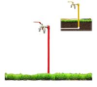 g Hose Bib, 16in Water Spigot, Ground-Mounted Water Tap, Garden Faucet for Year-Round Use