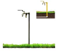 g Hose Bib, Ground-Mounted Water Tap, Garden Faucet, 40cm/16in for Cold Weather, Ideal for Yard and Garden Use