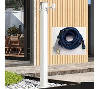 g Hose Stand, Ground-Mounted, Frost-Free Tap, Bianco-B Bottom Water Inlet, Ideal for Gardening and Landscaping