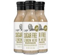 G Hughes Sugar Free, Lemon Herb Marinade - Sugar Free Marinades, Gluten Free Lemon Pepper Seasoning, Low Carb Marinades, Sugar Free BBQ Sauce - 12 Oz (3-Pack)
