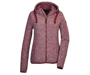 G.I.G.A. DX by killtec Women's Knitted Fleece Jacket with Hood GW 52 WMN KNTFLC JCKT, Wine Red, 34, 42233-000