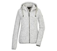G.I.G.A. DX Women's Knitted fleece jacket/Fleece jacket with hood GW 52 WMN KNTFLC JCKT, gebrochenes weiss, 46, 42233-000