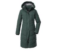 G.I.G.A. DX GW 61 WMN QLTD CT Women's Quilted Coat, Down Look with Zip-Off Hood, Dark Teal Green, 42, 43531-000