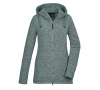 G.I.G.A. DX GW 72 WMN KNTFLC JCKT 42437-000 Women's Knitted Fleece Jacket with Hood Aqua Verde, 40