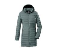 G.I.G.A. DX GW 77 WMN QLTD PRK_Bacarya 43685-000 Women's Quilted Parka/Functional Parka in Down Look with Zip-Off Hood Dark Aqua Verde, 44