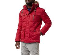 G.I.G.A. DX Men's Nakubo Functional Outdoor Jacket / Winter Jacket in Down Look with Removable Hood 8000 mm Hydrostatic Head, mens, Casual functional jacket in down look with zip-off hood, 34320-000, red, M