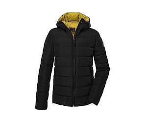 G.I.G.A. DX Men's Quilted Jacket with Hood/Functional Jacket is Water-Repellent GW 10 MN QLTD JCKT, Midnight, L, 39833-000