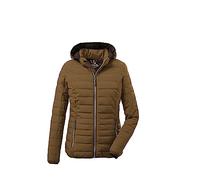 G.I.G.A. DX Uyaka 28041-000 Women's Quilted Casual Functional Jacket in Down Look with Zip-Off Hood Light Brown Size 10