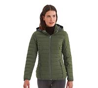 G.I.G.A. DX Ventoso Wmn Women's Quilted Jacket D Casual Functional Jacket in Down Look with Removable Hood, womens, Casual functional jacket in down look with zip-off hood, 35852-000, Leaf Green, 46 (EU)
