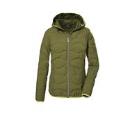 G.I.G.A. DX Women's Gw 21 Wmn Qltd Jckt Quilted Hood/Functional Jacket is Water-Repellent, Forest Green, 42