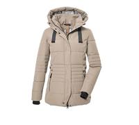 Women's quilted hooded jacket Killtec GW 25 Beige 40