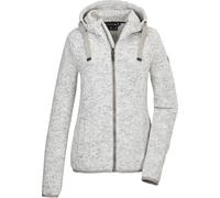 G.I.G.A. DX Women's Knitted fleece jacket/Fleece jacket with hood GW 52 WMN KNTFLC JCKT, gebrochenes weiss, 44, 42233-000