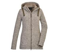 G.I.G.A. DX Women's Knitted Fleece Jacket with Hood GW 72 WMN KNTFLC JCKT, Olive Brown, 36, 42437-000