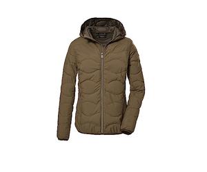 G.I.G.A. DX Women's quilted jacket with hood/functional jacket is water-repellent GW 21 WMN QLTD JCKT, camel, 40, 39845-000
