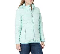 G.I.G.A. DX Women's Uyaka Stripe Casual Functional Jacket in Down Look with Zip-Off Hood, ice Blue, 40