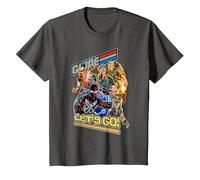 G.I. Joe A Real American Hero Let's Go! Retro Group Shot T-Shirt, Youth, Asphalt Grey, 4T