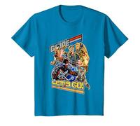 G.I. Joe A Real American Hero Let's Go! Retro Group Shot T-Shirt, Youth, Sapphire Blue, 2T