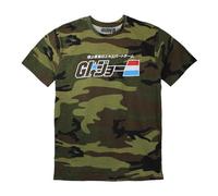 G. I. Joe Cobra Commander Stand Officially Licensed Adult T-Shirt, Green Camo, Large