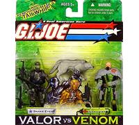 G. I. Joe Hasbro Valor Vs. Venom 3 3/4 Scale 2Pack Snake Eyes & Swamp Rat