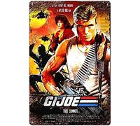 G.I. Joe Tin Sign Retro Movie Metal Tin Sign Iron Painting for Bar Pub Club Cafe Garage Wall Decor 12x8 Inches