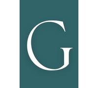 G: Initial Monogram Personal Letter alphabet Journal, Transformative Teal color, Personalized Lined Notebook For Kids, Boys and Girls, Men and Women ... Soft Cover Diary, 120 Pages, size 6x9 inch.