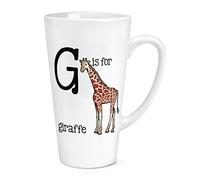 G is for Giraffe 17oz Large Latte Mug Cup