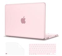 G JGOO Compatible with MacBook Neo Case 13 inch 2026 Release Model A3404 with A18 Pro Chip, Anti-Fingerprints Reinforced TPU Bumper Hard Shell Case with Keyboard Cover & Screen Protector, Blush