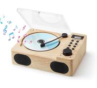 G Keni Personal CD Player with Bluetooth & USB-C Charging, Portable CD Player with FM Radio, MP3/USB/AUX Playback, LCD Display, Stereo Sound & Retro Design