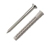 G-L08080-BC Box of 50 Long Expansion Nylon Dowels 8 x 80 mm + Countersunk Screws SCELL-IT