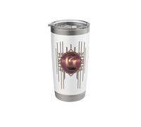 G Letter Vintage Glamour Alphabet Initial Retro Art Monogram Stainless Steel Insulated Tumbler