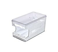 G-LIKE Automatic Rolling Egg Organzier for Fridge, Stackable Shockproof Double Layer Egg Holder Storage Box with Slide