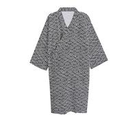 G-LIKE Japanese Kimono Nightdress Bathrobe - Traditional Haori Yukata Style 100% Cotton Spring Summer House Dress Sauna Gown Lightweight Thin Sleepwear for Women Men