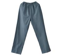 G-LIKE Men's Women's Harem Trousers Aladdin Trousers,Chinese Retro Style Wide Legs Yoga Trousers Pilates Martial Arts Kung Fu Tai Chi Thai Leisure Knickerbocker Elongated Training Trousers,Black,L