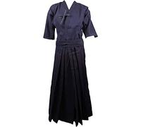 G-LIKE ZooBoo Mens Kendo/Aikido Keikogi Hakama Martial Arts Uniform (Darkblue&Darkblue, XXL/185)