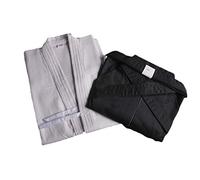 G-LIKE ZooBoo Mens Kendo/Aikido Keikogi Hakama Martial Arts Uniform(White&Black, XL/180)