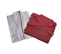 G-LIKE ZooBoo Mens Kendo/Aikido Keikogi Hakama Martial Arts Uniform(White&Red, XS/160)