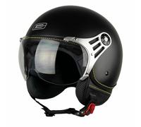 G-Mac Metro Evo Jet CE Approved Open Face Motorcycle Helmet - Satin Black