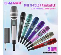 G-MARK SKM9000 Wireless Microphone Professional UHF Frequency Adjustable Metal Sheel For Paryt Show Teaching Wedding Purple