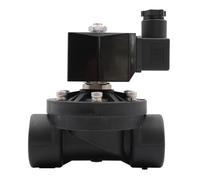 G/NPT Thread Water Valve, Normally Closed or Open Plastic Electromagnetic Valve 1pc(1inch,G_AC 220V_NC)