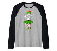G.O.A.T Elf Christmas Family Girls Women Elf Squad Xmas Raglan Baseball Tee