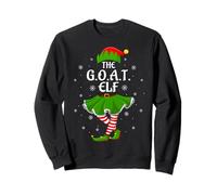 G.O.A.T Elf Christmas Family Girls Women Elf Squad Xmas Sweatshirt