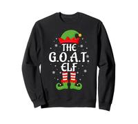 G.O.A.T Elf Xmas Family Matching Elf Squad Christmas Sweatshirt