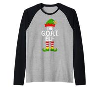 G.O.A.T Elf Xmas Matching Family Elf Squad Christmas Raglan Baseball Tee