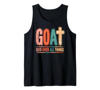 G.O.A.T God Over All Thing Christian Bible Saying Tank Top