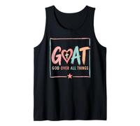 G.O.A.T. God Over All Things Catholic Christian Tank Top