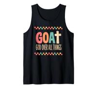 G.O.A.T God Over All Things Christian Catholic Bible Tank Top