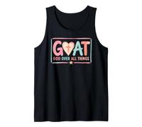 G.O.A.T God Over All Things - Christian Catholic Bible Verse Tank Top